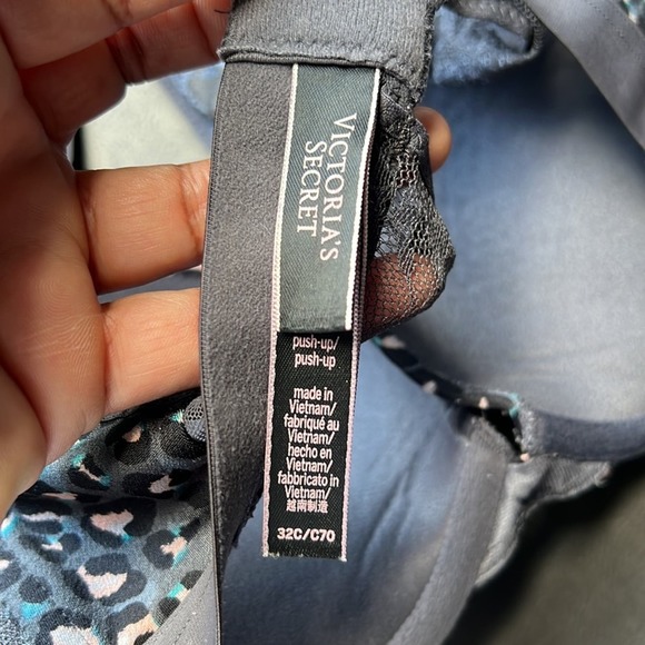 Victoria’s Secret | Very Sexy Push-up Gray Leopard Print Bra 32C - Picture 4 of 8